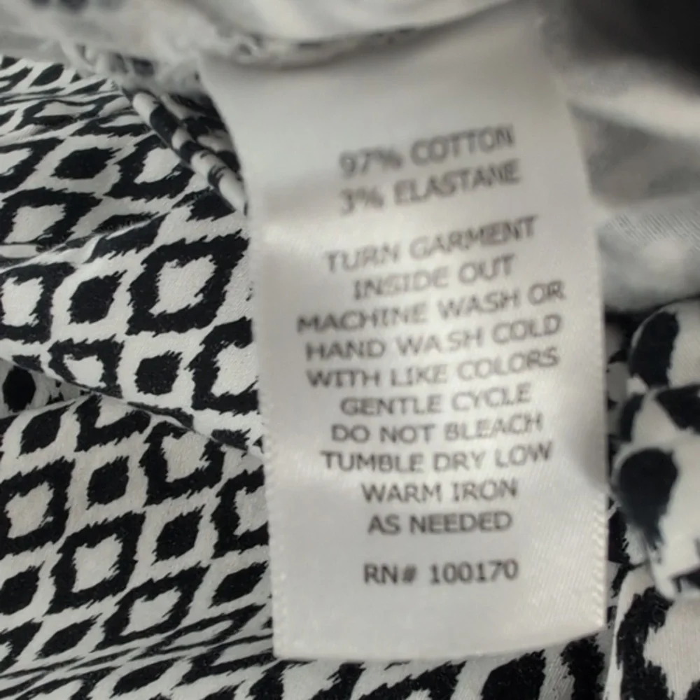 Willi Smith Black and White Patterned Pants great condition !